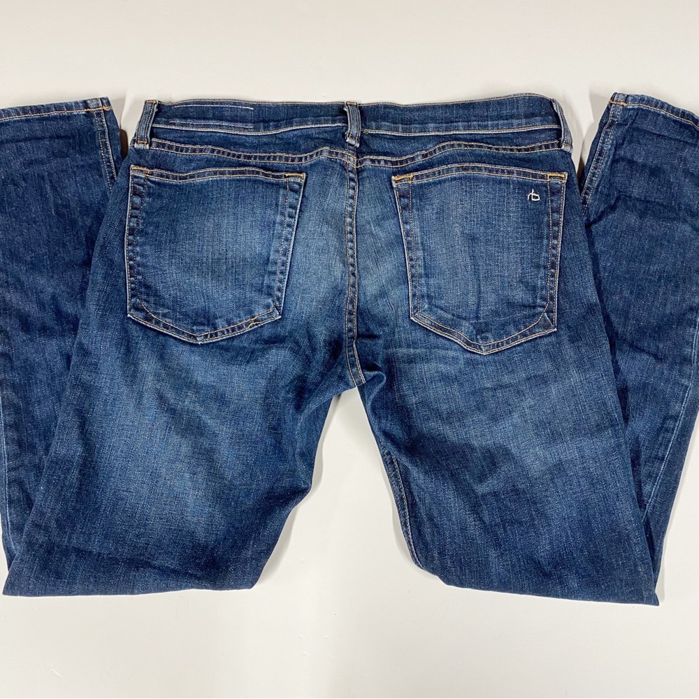 rag & bone Dark Wash Blue Straight-Leg Jeans - Picture 4 of 12